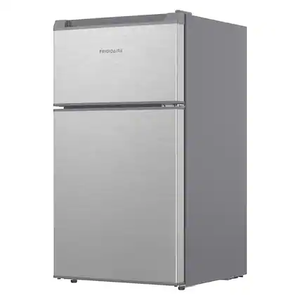 Front. Frigidaire - 3.2-Cu. Ft. 2-Door Refrigerator - Stainless Steel.