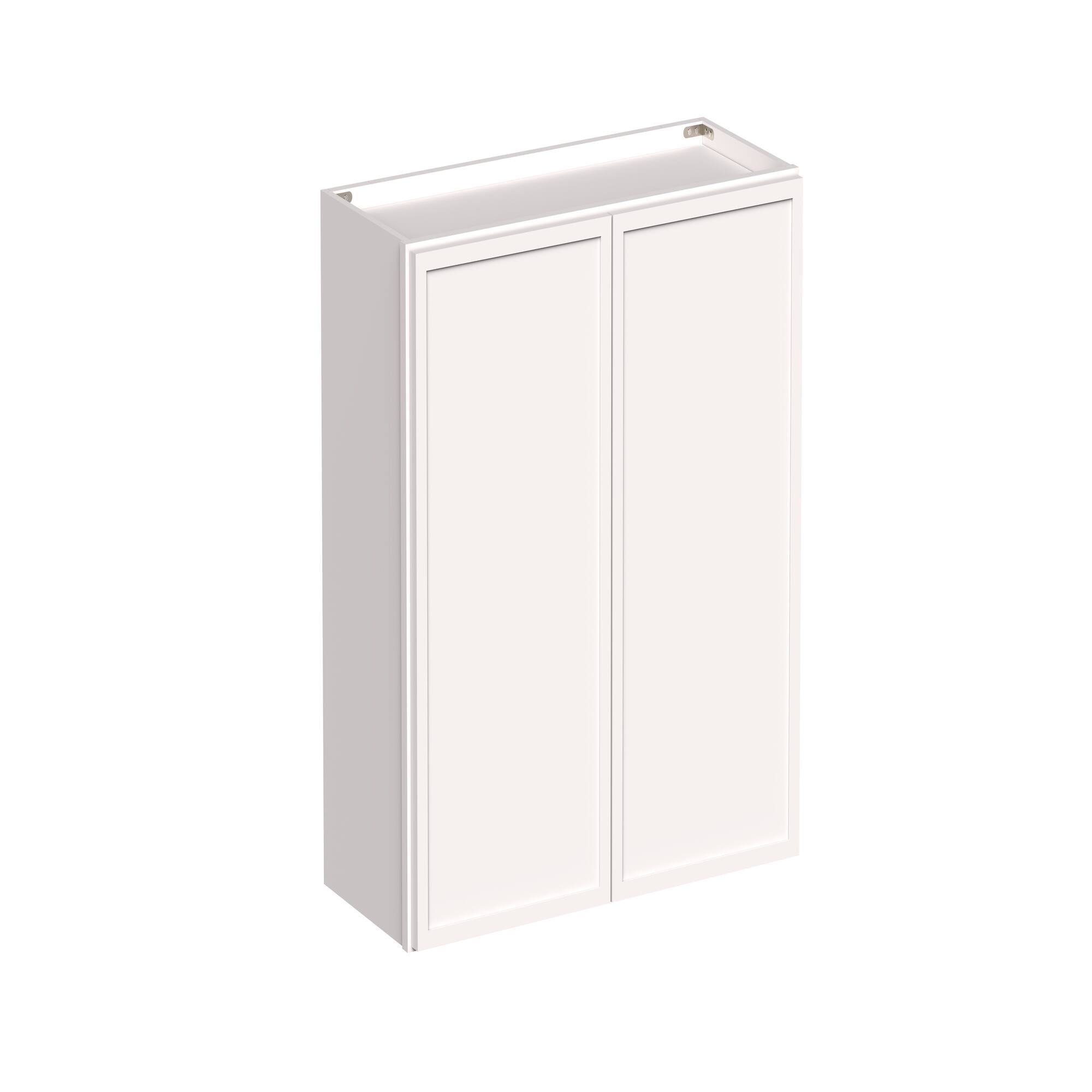 Angle. Boyel Living - 30-in W x 30-in H x 12-in D Slim Shaker RTA Kitchen Wall Cabinet with Soft-Close - Snow White.