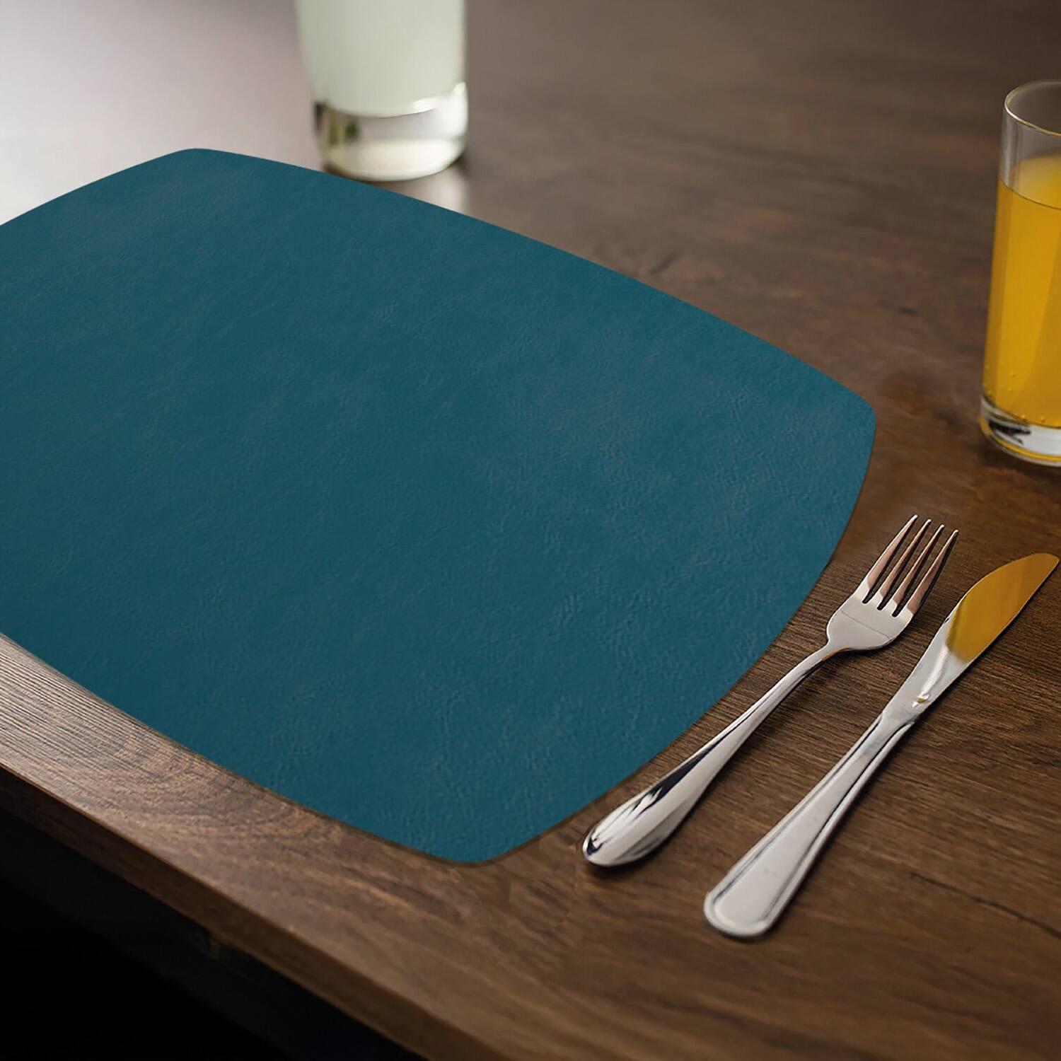 Alt View 1. Frieling - Davanti by  Mattola Placemats Set of 6, Rectangle Plus - Pine Green.