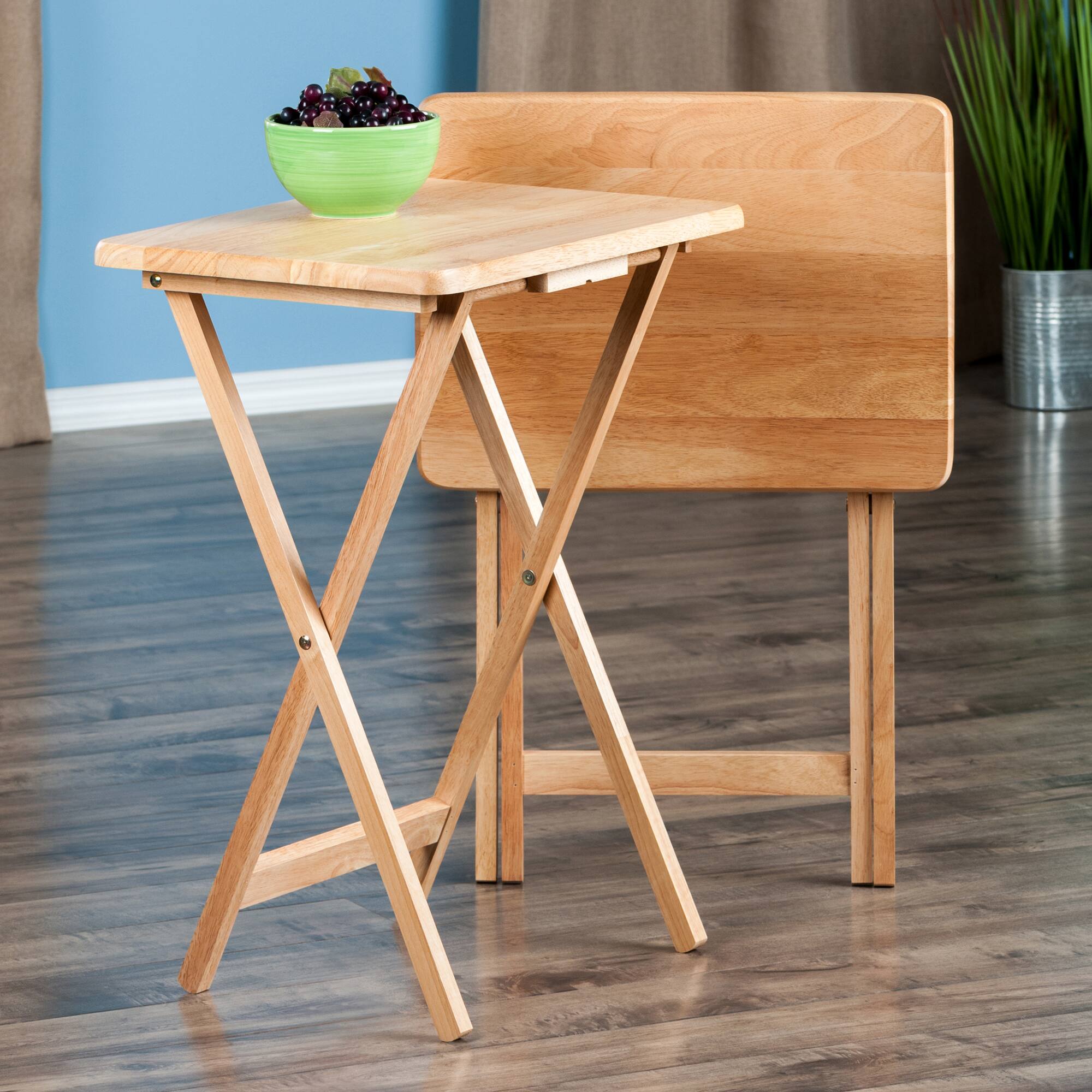 Alt View 7. Winsome Wood - Alex 2-Pc Snack Tables - Natural.