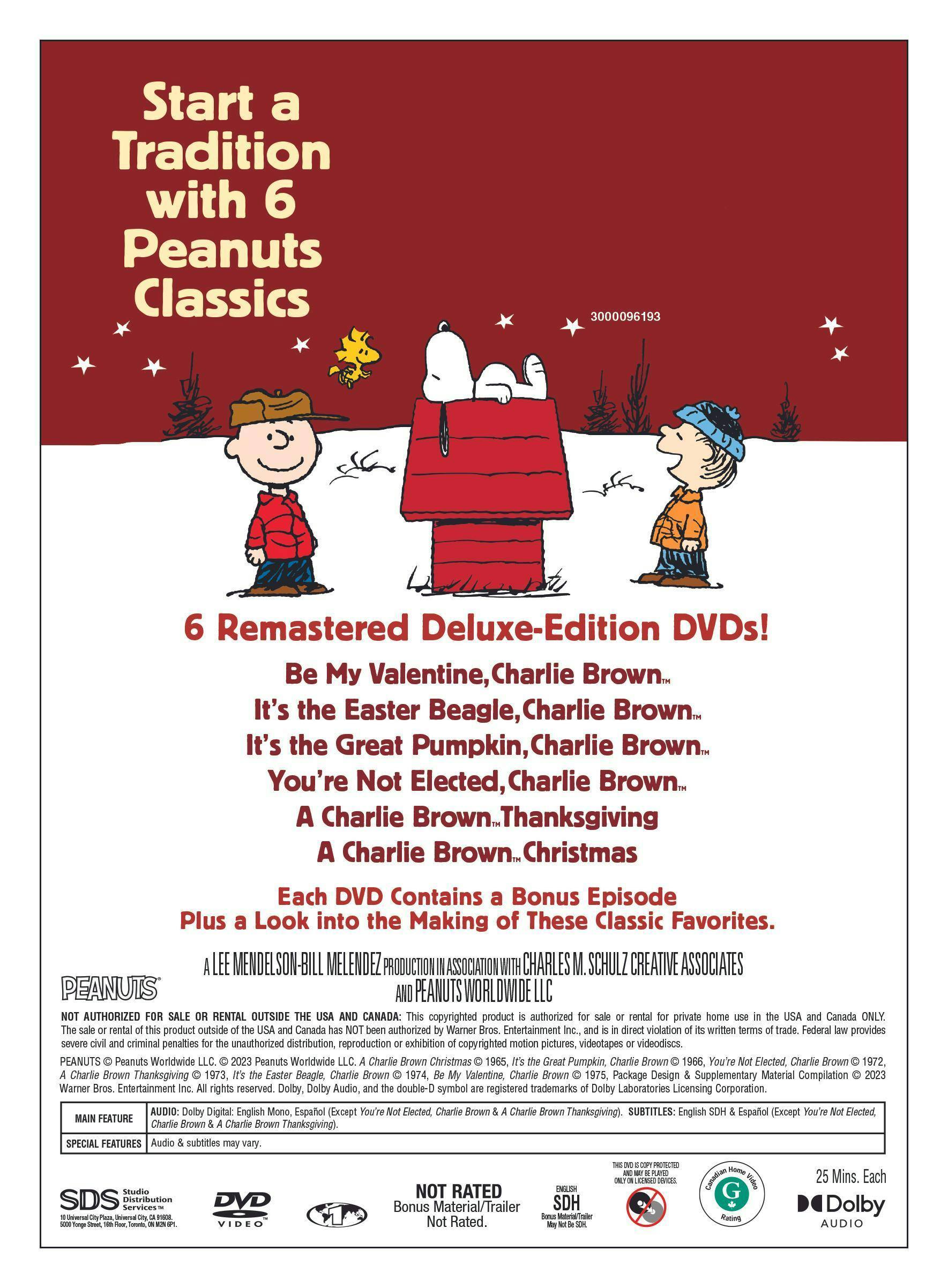 Back. Peanuts Deluxe Collection (Repackaged 2023) (Box Set) [DVD].