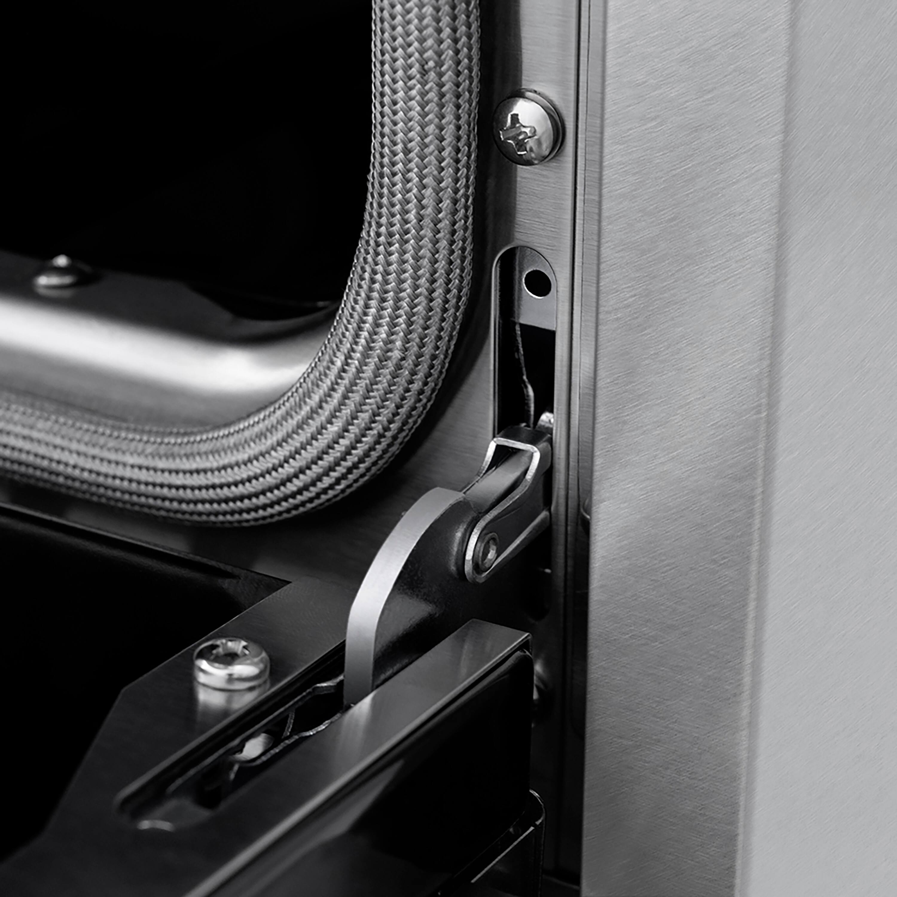 Alt View 13. ZLINE - ZLINE Autograph 36 in. 5.2 cu. ft. Freestanding Paramount Gas DuoPro Range in Satin Steel and Matte Black Accents - Stainless Steel.