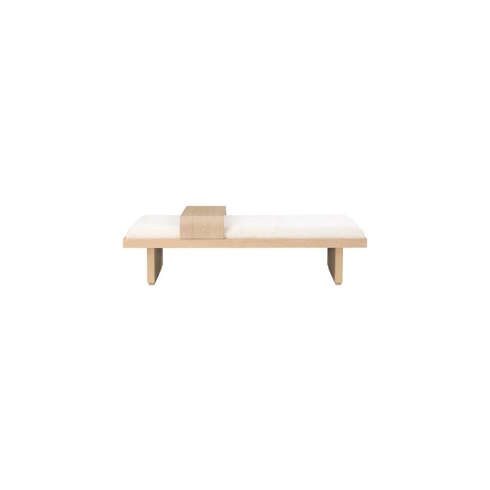 Alt View 3. Meridian Furniture - Arlington Cream Chenille Fabric Bench - Beige.