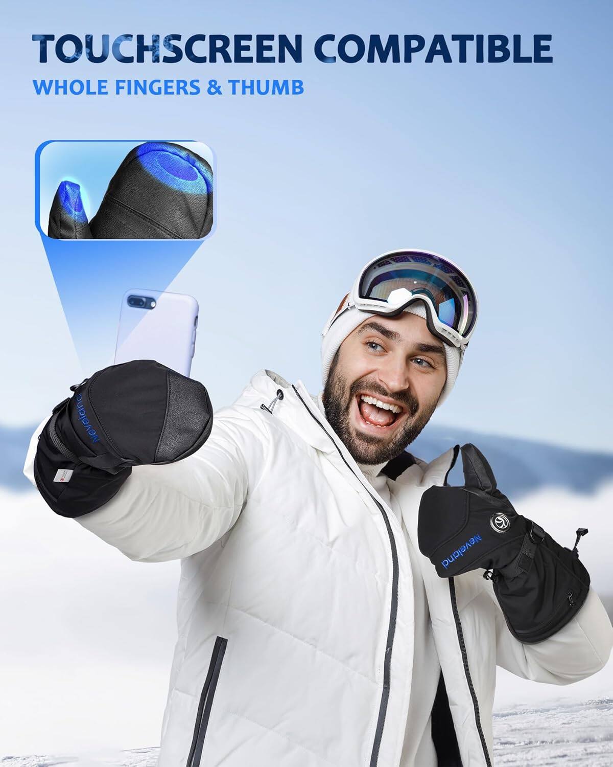 TOUCHSCREEN COMPATIBLE  
WHOLE FINGERS & THUMB