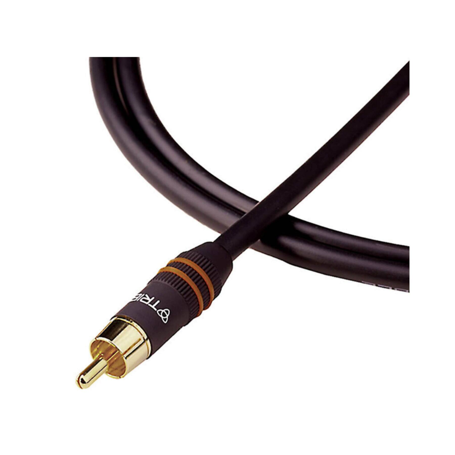 Angle. Tributaries - Model 2S Subwoofer Cable - 1M - Black.
