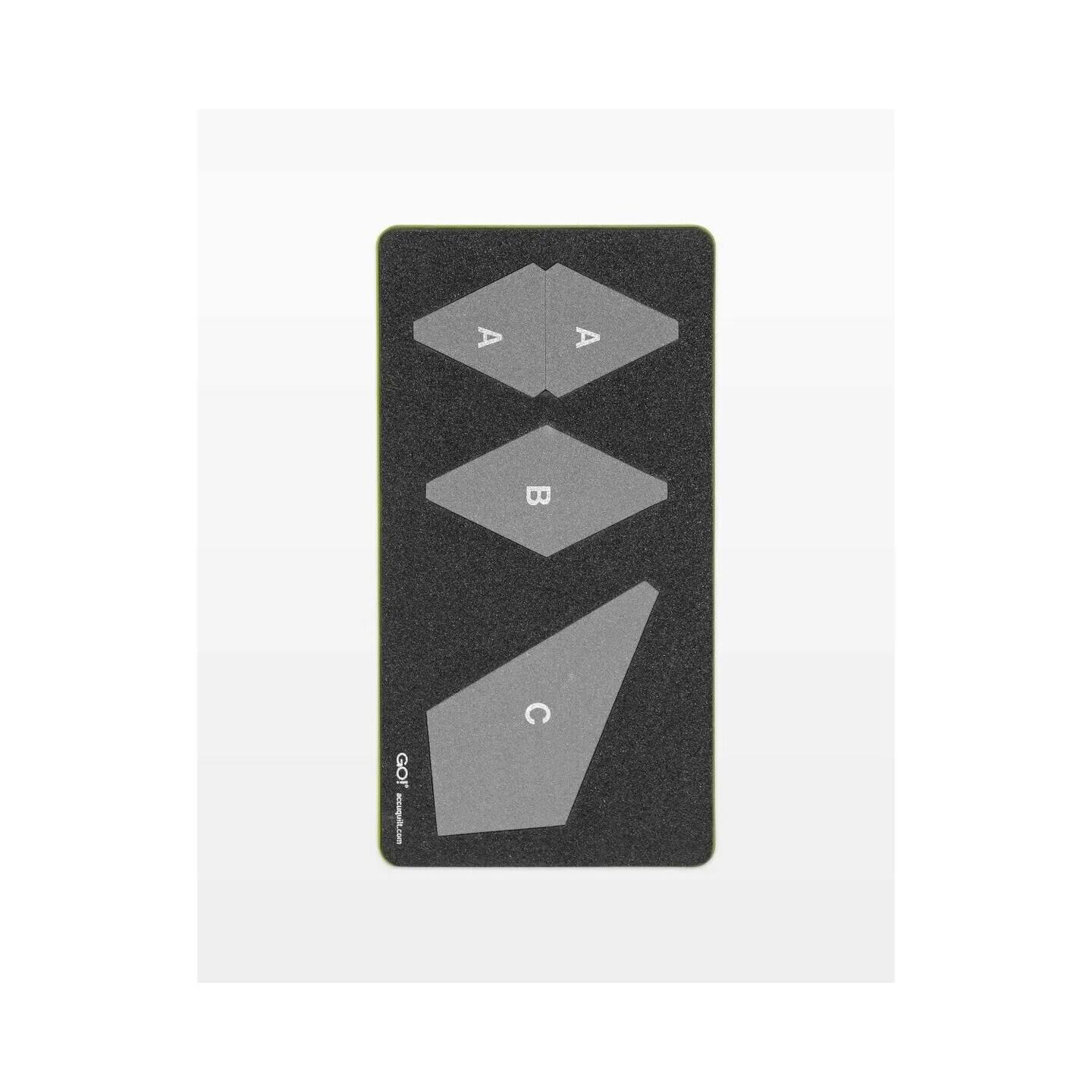 Alt View 1. AccuQuilt - GO! Hattie's Choice-8" Finished Block on Board Fabric Cutting Die - Multicolor.