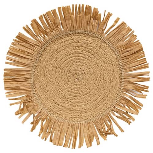 BreeBe - Jute & Dried Grass Candle Mat - 12" - Natural