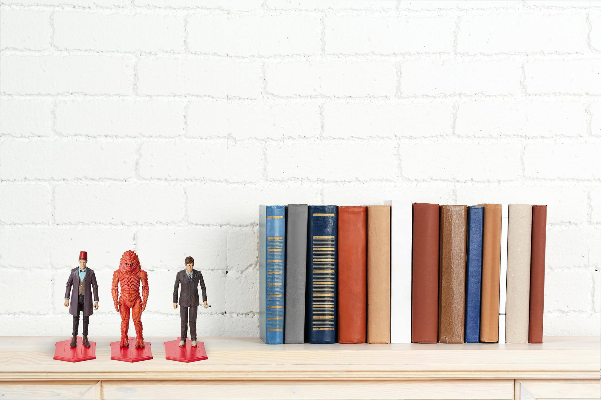 Alt View 3. Seven20 - Doctor Who 3.75" Day of the Doctor Action Figure 3-Pack - Red.