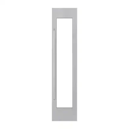 Front. SKS - Transitional Design Panel Kit for Wine Column Right-Hinge 18-Inch - Satin Stainless Steel.