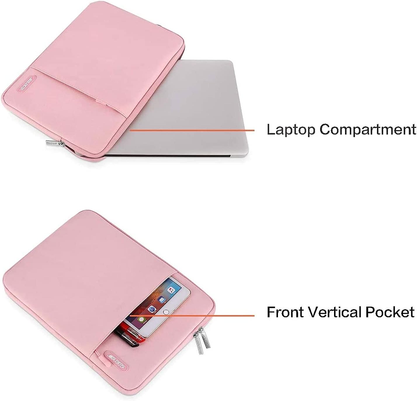 Laptop Compartment  
Front Vertical Pocket