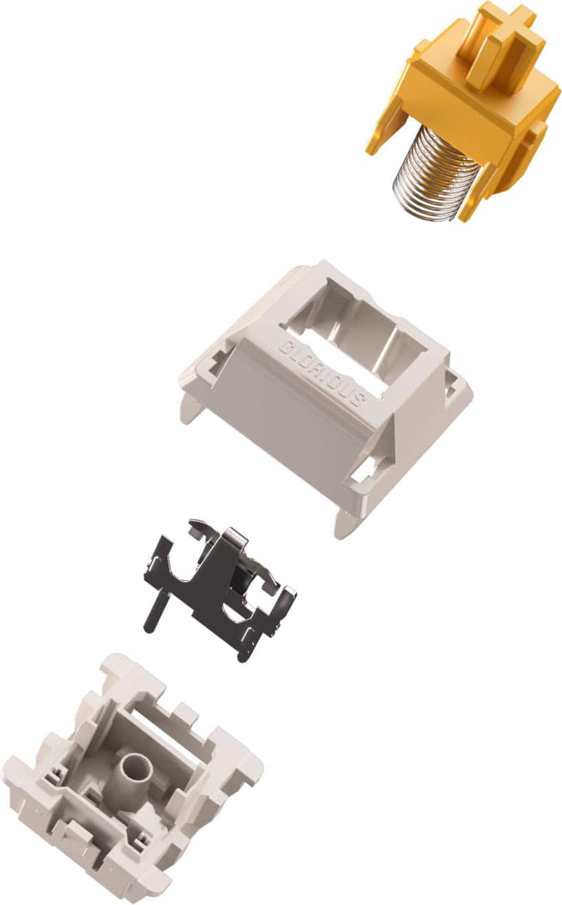 Alt View 15. Glorious - Lubed Mechanical Keyboard 3-pin Hot Swappable Switches (36x) - Panda.