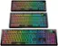 The image shows two colorful keyboards, one on the left and one on the right. The left keyboard has the letters A, S, D, F, G, H, J, K, L, and Z arranged in a row. The right keyboard also has the letters A, S, D, F, G, H, J, K, L, and Z arranged in a row. The two keyboards are placed next to each other, creating an interesting visual effect.