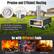 Precise and Efficient Heating:
* PUD 300 TO 200 ide 2000 400 800 150 450 100 100 1 900 2 U F 1000 Built-in Close or Open Thermometer the Chimney 750 F Max. Temperature 5-10 Mins Preheating Time 2 Mins Cooking Time Go with Different Fuels Wood Pellets Charcoals Wood Chips