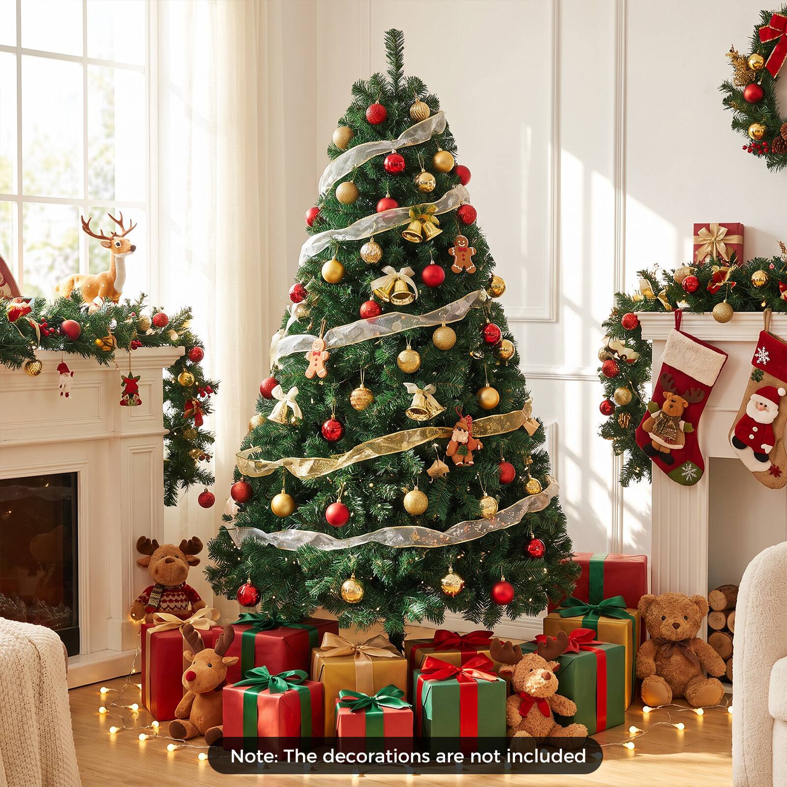 Note: The decorations are not included