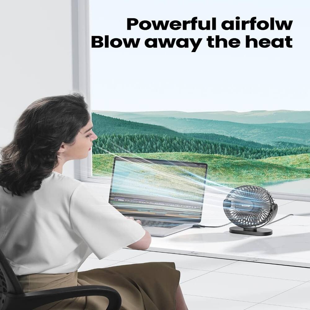 Powerful airflow  
Blow away the heat