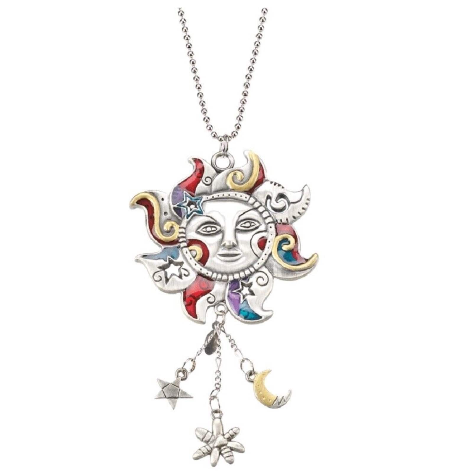 Ganz - Celestial Sun Zinc Metal Car Charm with Chain - Silver price history on PriceWatchPro