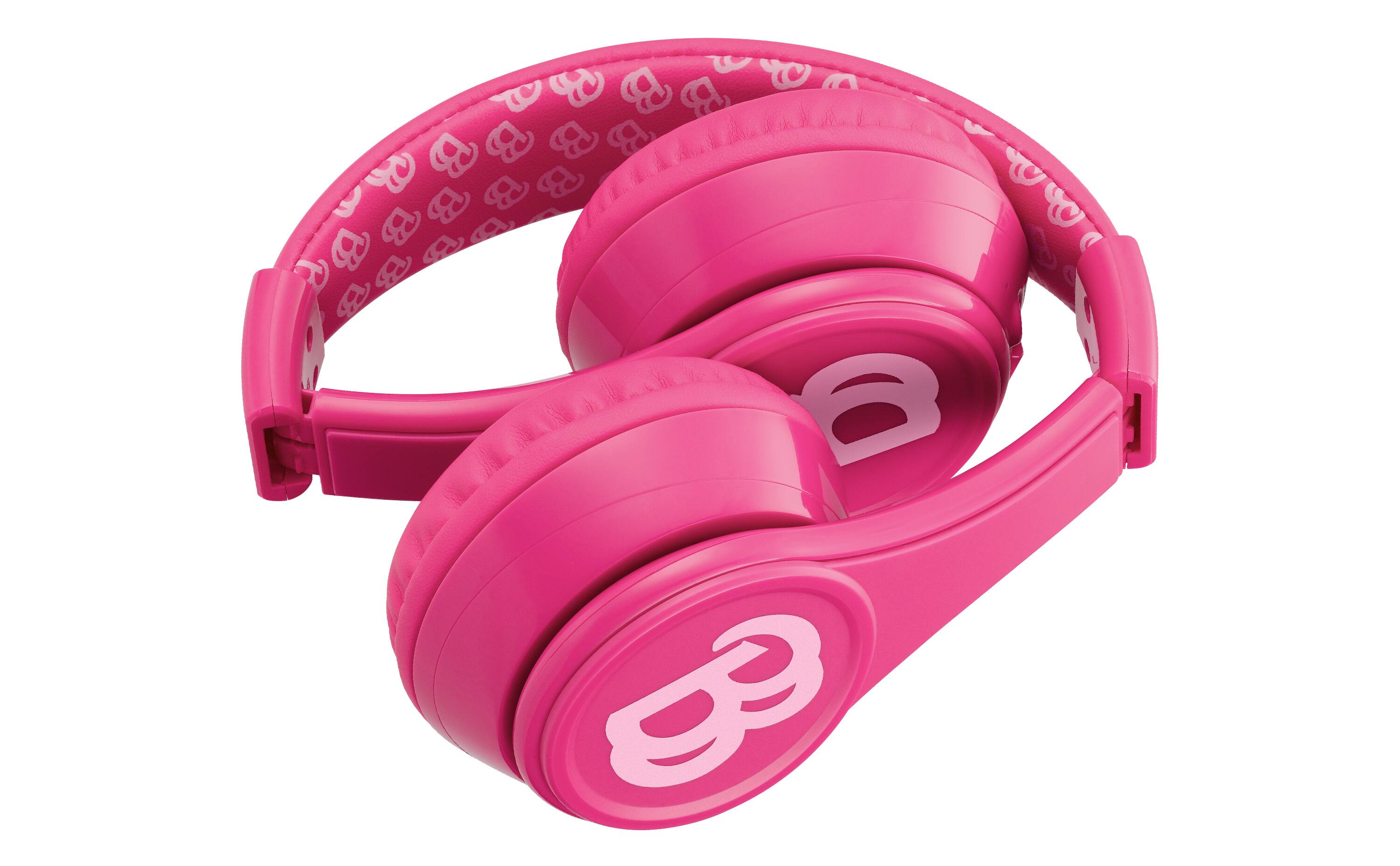 Back. eKids - eKids Barbie Bluetooth Headphones for Kids, Wireless Headphones for School, Home, or Travel - Pink.
