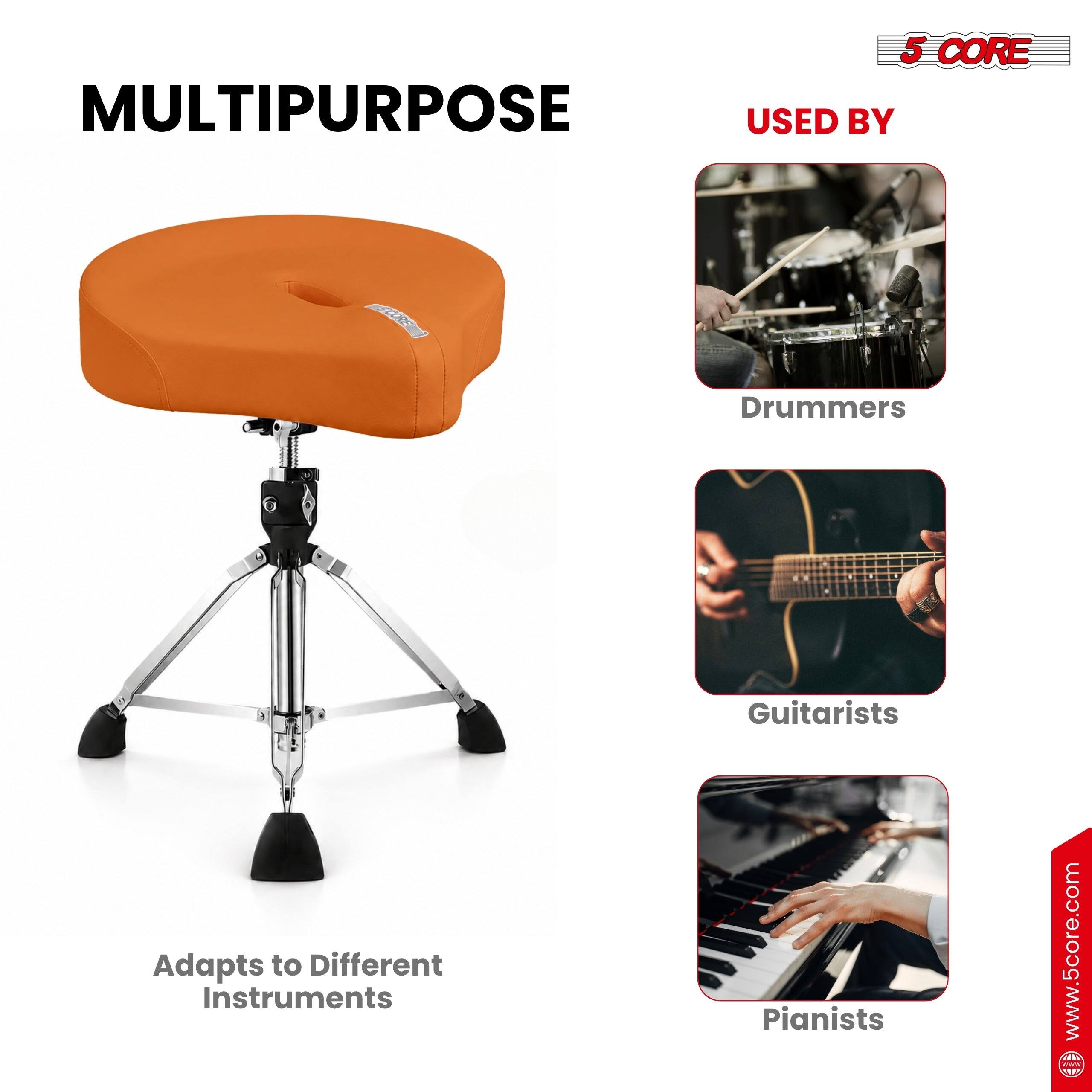 MULTIPURPOSE  
5 CORE USED BY  
Drummers  
Guitarists  
Adapts to Different Instruments  
Pianists  
www.5core.com