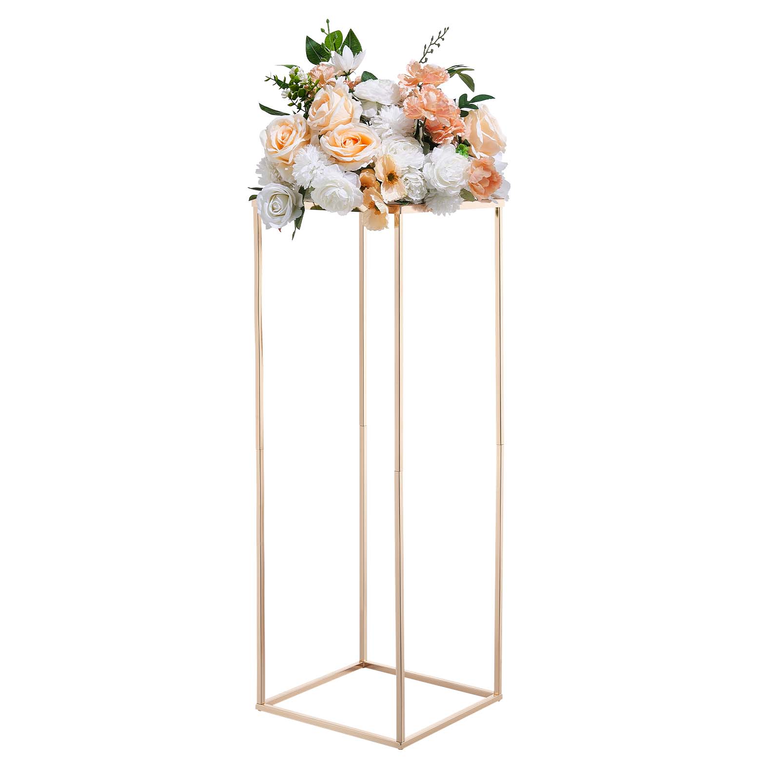 VEVOR - Wedding Flower Stand, 10PCS 31.5-inch Column Flower Stand, Floral Stands with Metal Laminate, Rectangular Floral - Thumbnail 2
