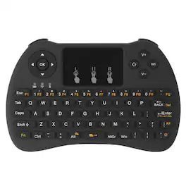 Cables Direct Online - Mini P9 3-in-1 Wireless Keyboard, Touchpad & Remote 2.4GHz for Smart TV, Android TV Box & PC - Black