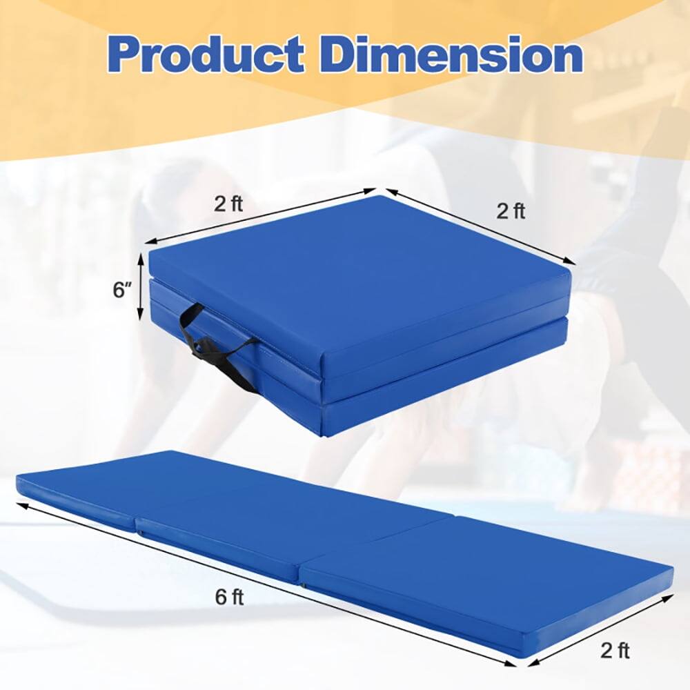 Product Dimension

2 ft x 2 ft x 6" (folded)

6 ft x 2 ft (unfolded)