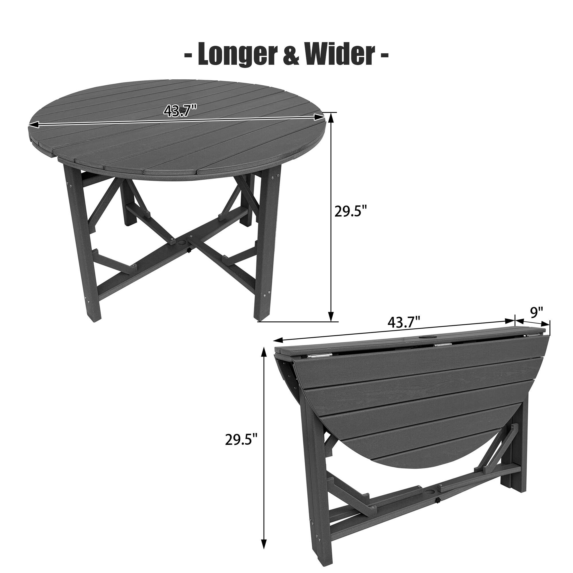 - Longer & Wider -
43.7"
29.5"
43.7"
9"
29.5"