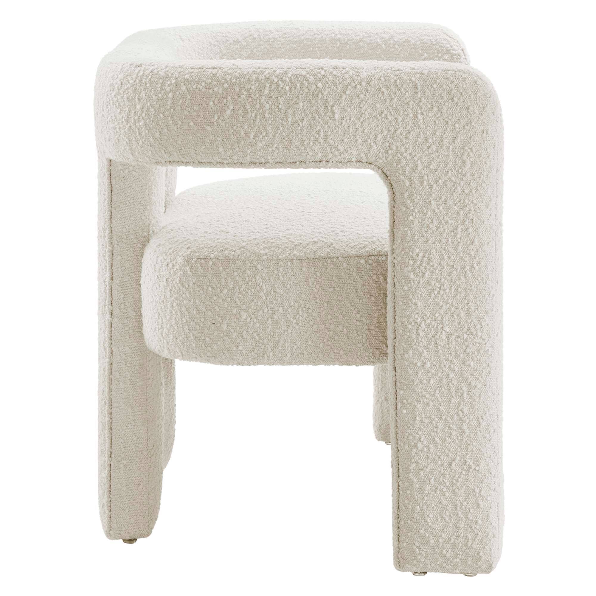 Alt View 2. Modway - Kayla Boucle Upholstered Loveseat by Modway - Ivory.