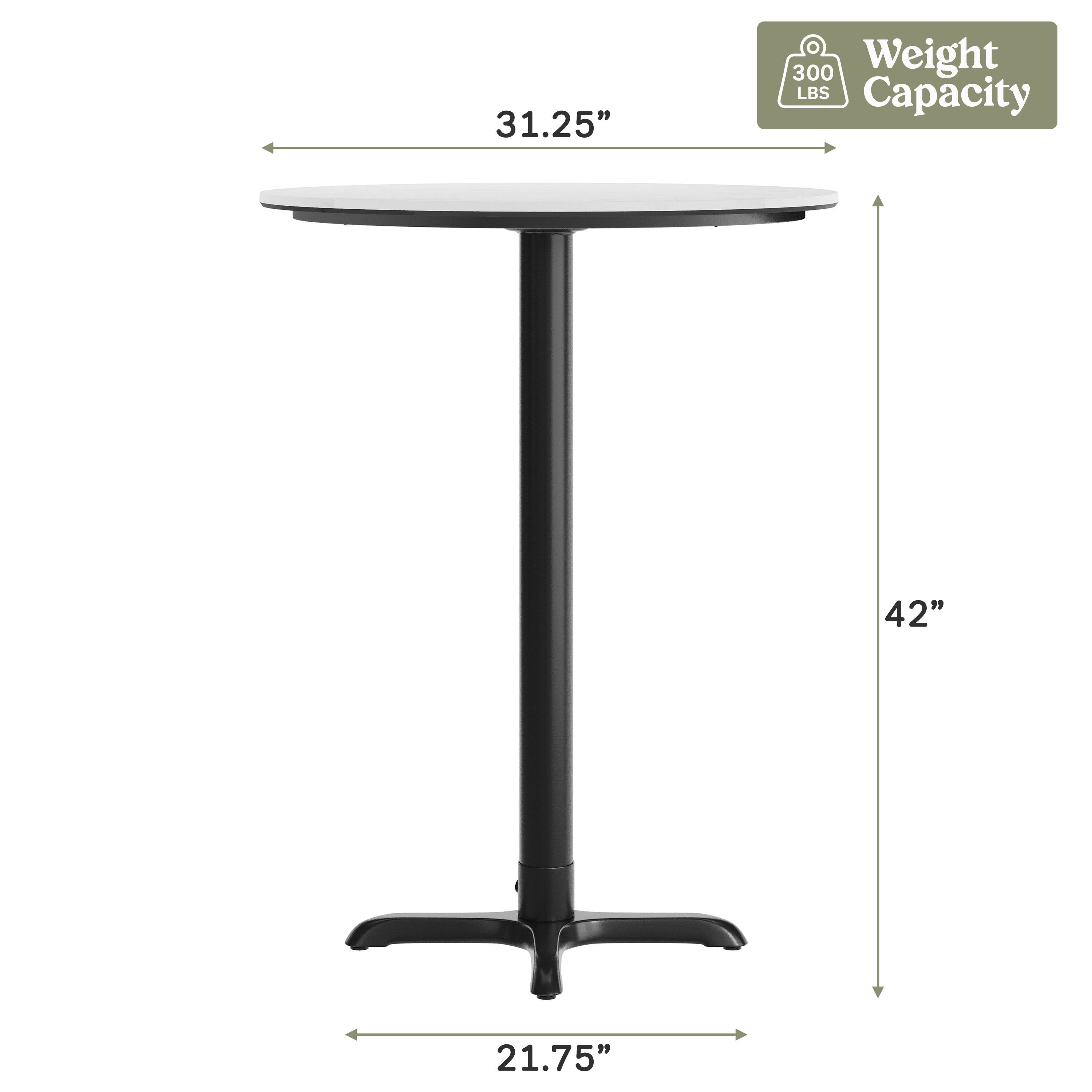 31.25"  
300 Weight LBS Capacity  
42"  
21.75"
