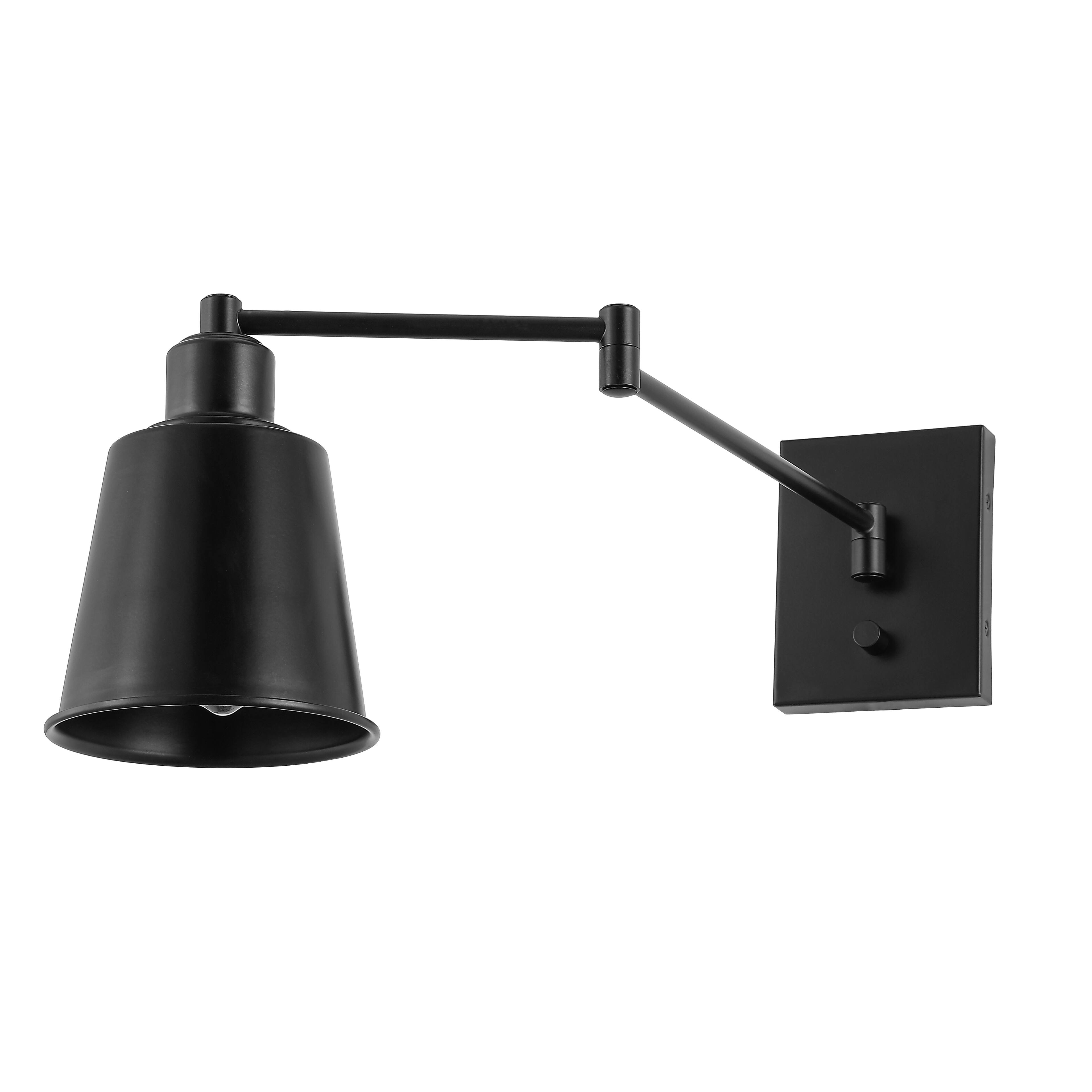Alt View 5. Jonathan Y - Cary 5.75" Iron Contemporary Swing Arm LED Wall Sconce, Oil Rubbed Bronze - Oil Rubbed Bronze.