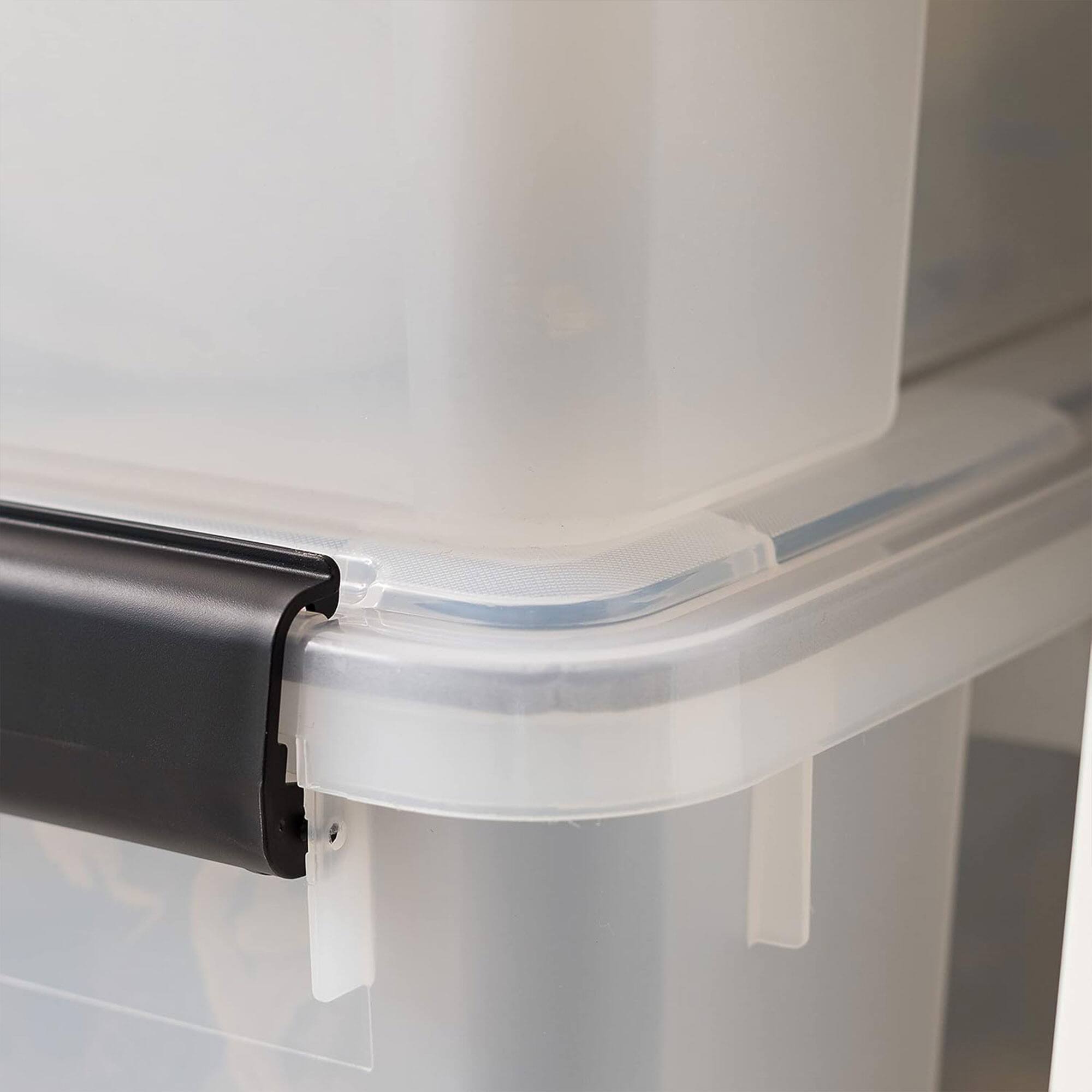 Alt View 5. IRIS USA - IRIS USA 110559 62.8 Quart Weathertight Plastic Storage Box, Clear (4 Pack).