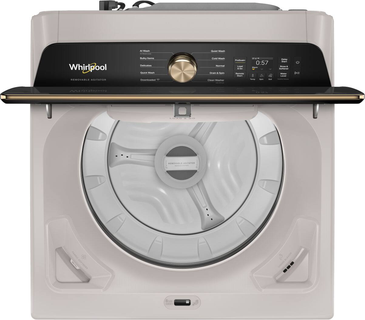 Whirlpool
REMOVABLE AGITATOR

Wash
CAULOT Wash

Whirlpool REMOVABLE AGITATOR

Dulky marrys Unicates Buick Wash Downloaded

Gold Wesh Normal Brain & 500 Blean Wisher

PreSnake Load + Gm Memate

OF 0:57 Warm 8 - The

Bally Start messa & Softence Water Lawn

DII

Whirlpool
REMOVABLE AGITATOR

BLEACH