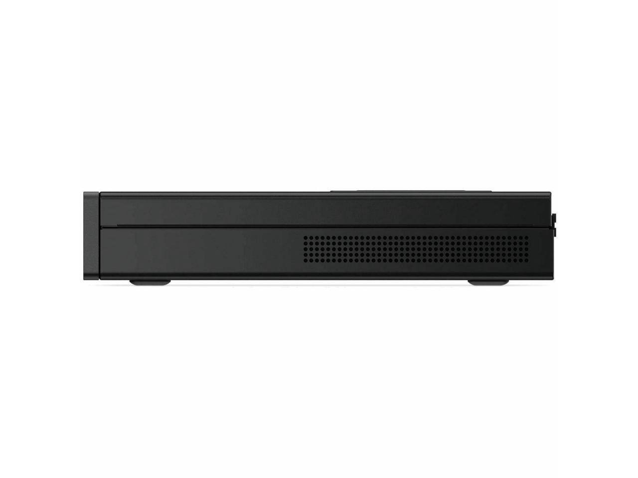 Alt View 3. Lenovo - Lenovo V100q Tiny Desktop, Intel Core i3-N305, 16GB RAM, 512GB NVMe SSD, Windows 11 Pro, Wi-Fi 6 - Black.