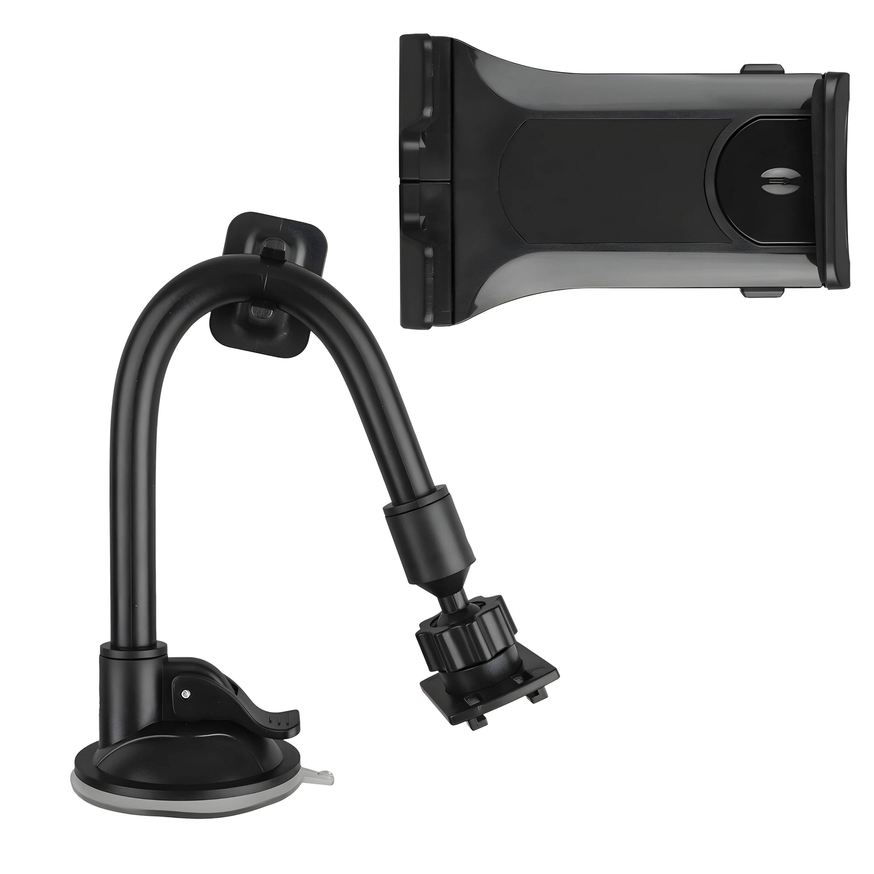 Back. Kitcheniva - 360° Universal Car Windshield Holder Desktop Mount For Cellphone Tablet - Black.