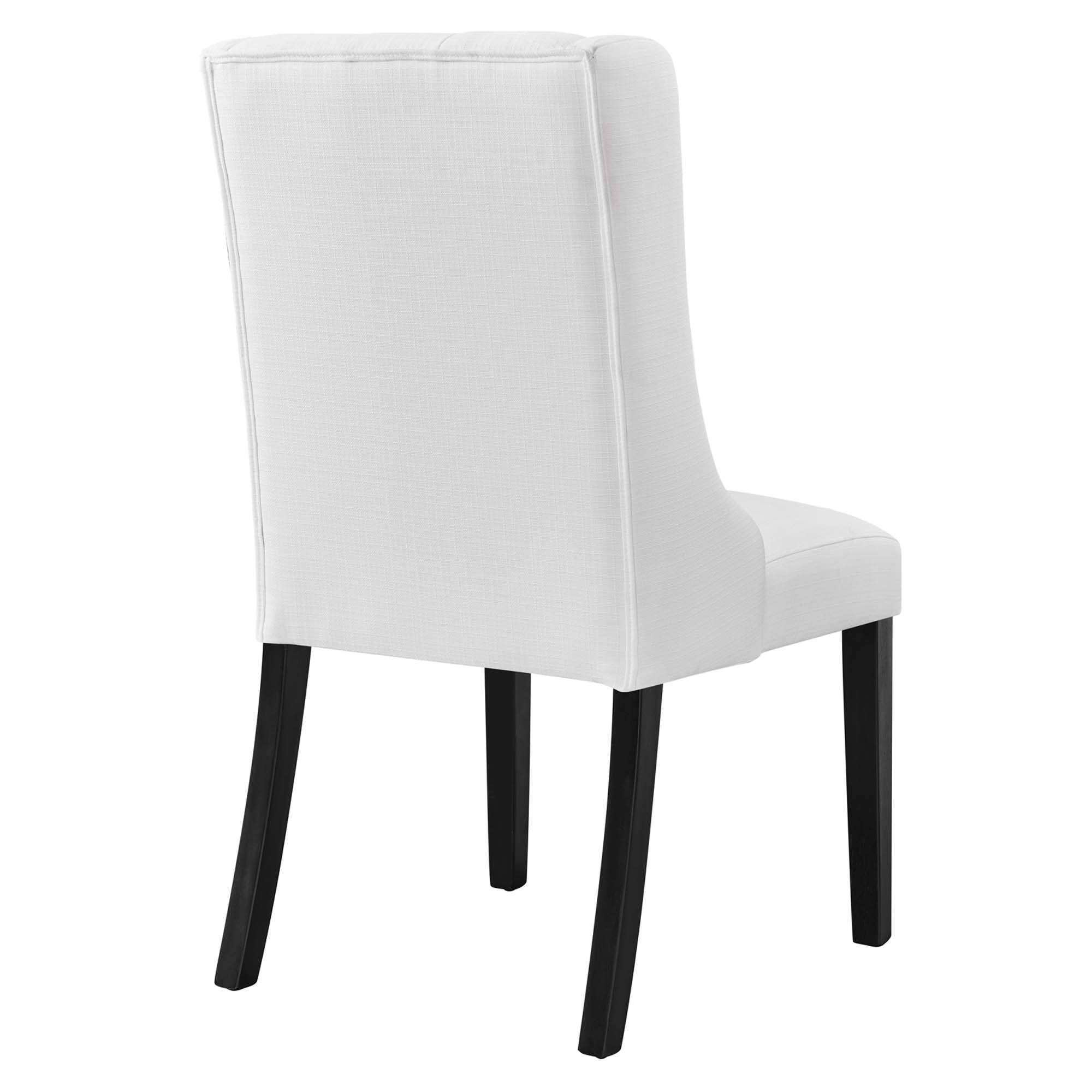 Back. Modway - Baronet Button Tufted Fabric Dining Chair by Modway - White.