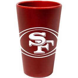 WinCraft - San Francisco 49ers 16oz. Silicone Pint Glass - Multicolor