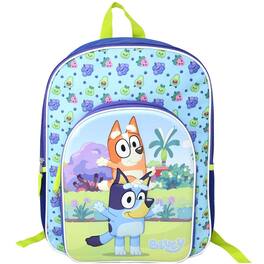Disney - Bluey and Bingo Nylon Blue Kids 16" School Backpack for Girls and Boys ages 3+ - Assorted Pre-Pack