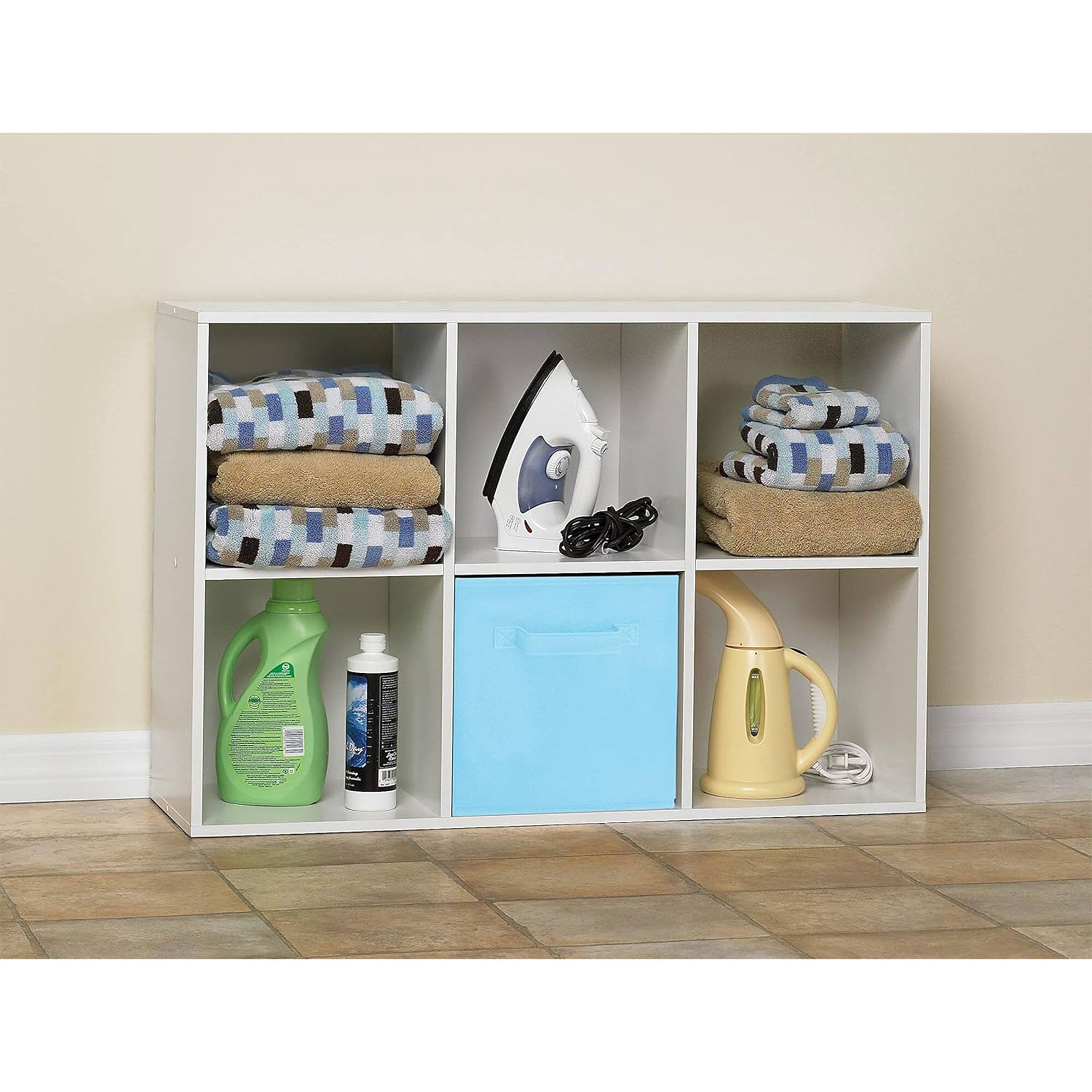 Alt View 4. ClosetMaid - Closetmaid Decorative Home Stackable 6 Cube Cubeicals Organizer Storage, White - White.