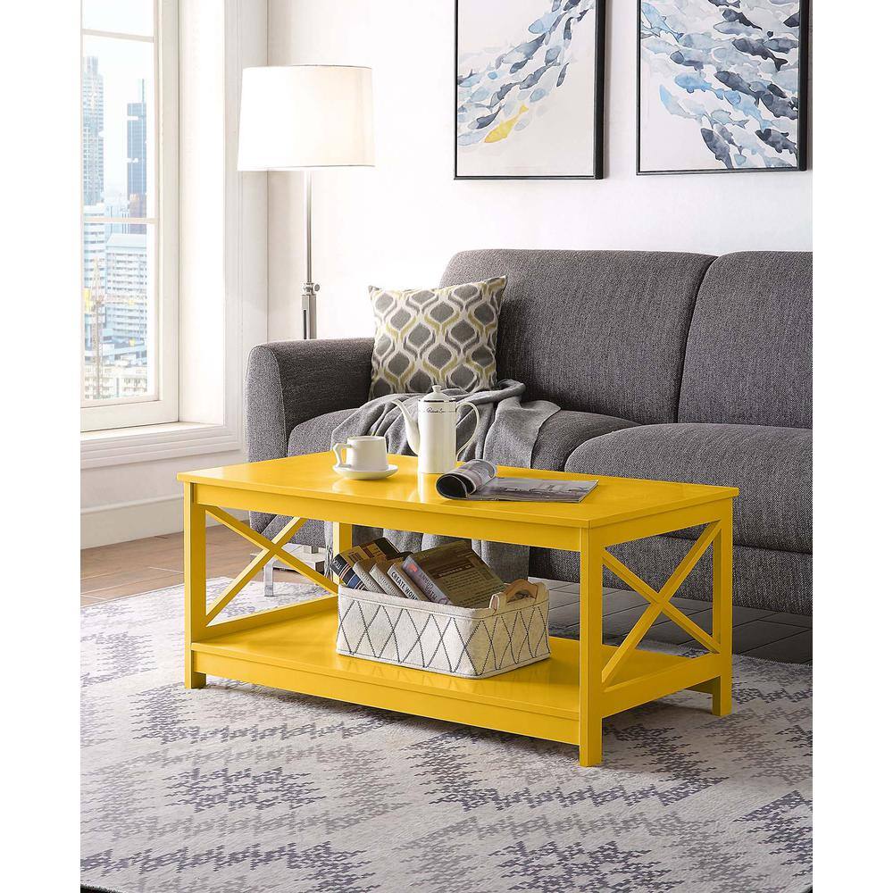 Alt View 1. Convenience Concepts - Oxford Coffee Table - Yellow.