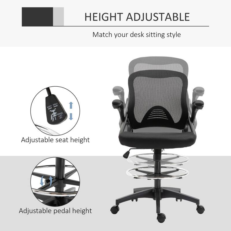 HEIGHT ADJUSTABLE  
Match your desk sitting style  

Adjustable seat height  
Adjustable pedal height