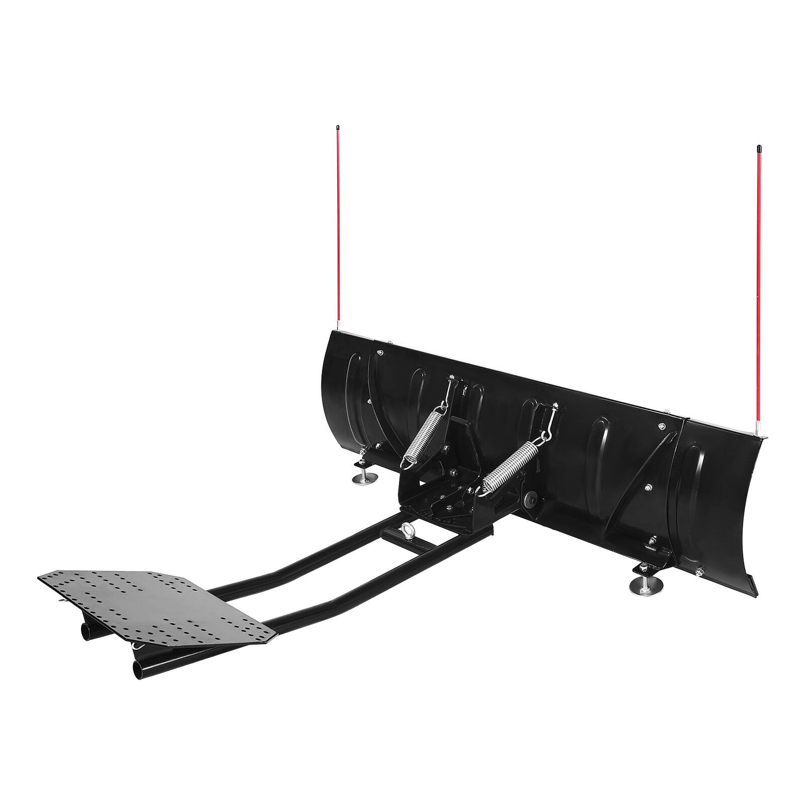 Alt View 5. VEVOR - Adjustable Snow Plow Blade, 43 in/60 in Width, Detachable Universal Mount, Rubber Flaps Included - Black.