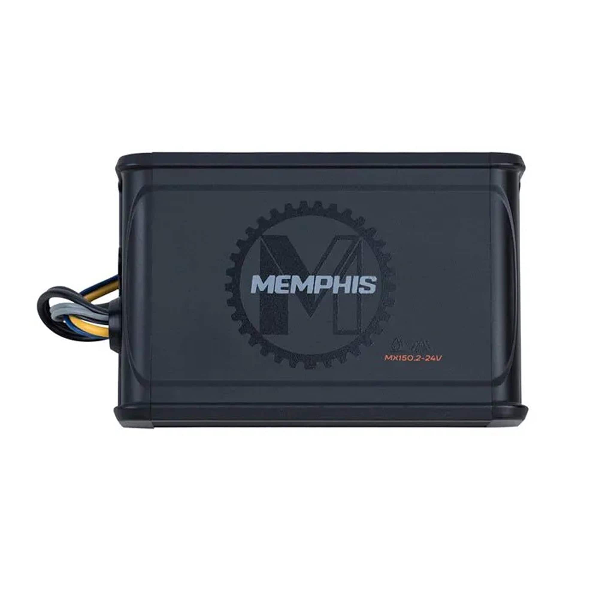 Memphis Car Audio - Memphis MX150.2-24V 150W 24V Charging System 2 Channel Powersport Amplifier - Black/Gray