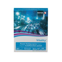 Xerox - Vitality 30% Recycled Multipurpose Paper, 20 lbs., 8.5" x 11", Pink, 500 Sheets/Ream (3R11052)