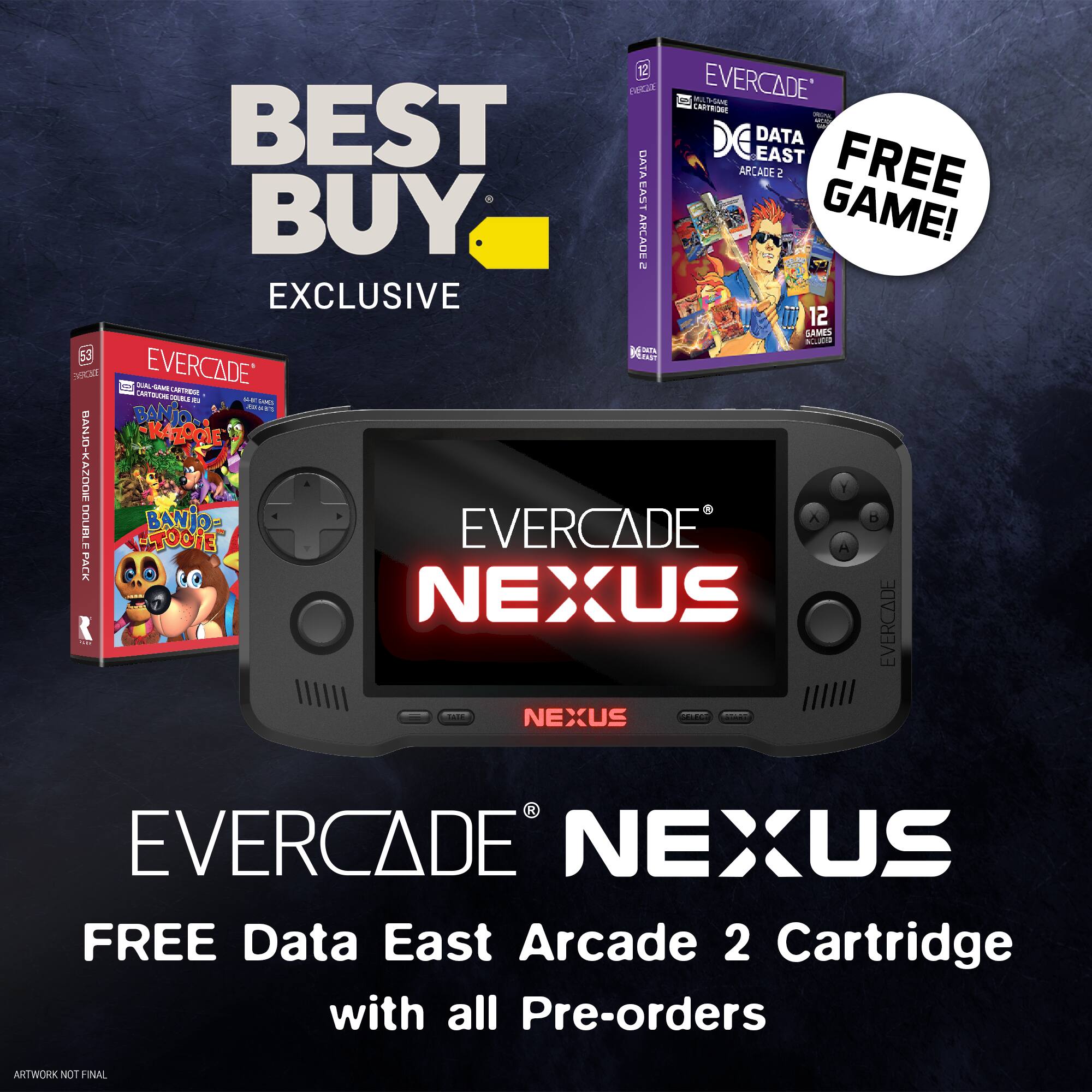 evercade 3点セット Evercade Nexus with Banjo Kazooie Double Pack Evercade FG-NEXU-HHC