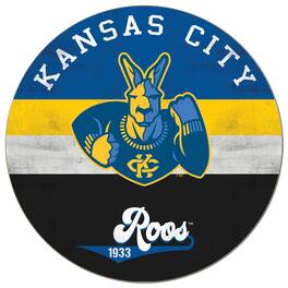 Jardine - UMKC Kangaroos 20'' x 20'' Retro Logo Circle Sign - Blue