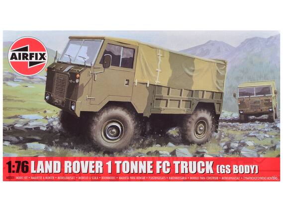 AIRFIX 1:76 LAND ROVER 1 TONNE FC TRUCK (GS BODY)
A02331 MODEL KIT
MAQUETTE A MONTER
MODELLBAUSATZ
MODELLO A SCALA
BOUWMODEL
MAQUETA PARA MONTAR
PLASTBYGGSAIS
RAKENNUSSARJA
MODELO PARA CONSTRUIR
MODELBYGGESAT
ZNAPMOOTOYOMENO MONTEO