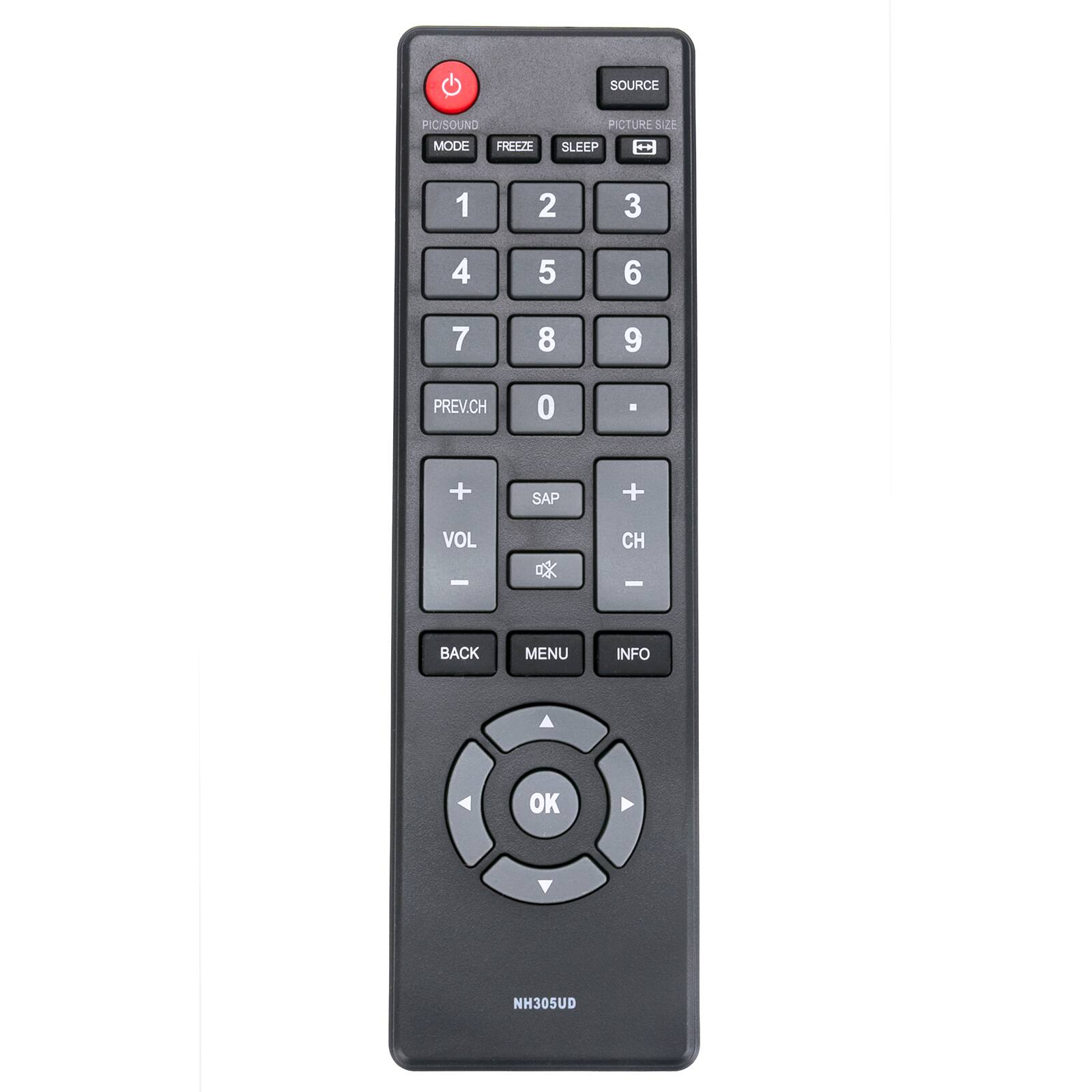 ALLIMITY - Replacement Universal Remote Control NH305UD, Fit for Emerson LCD TV HDTV - Black