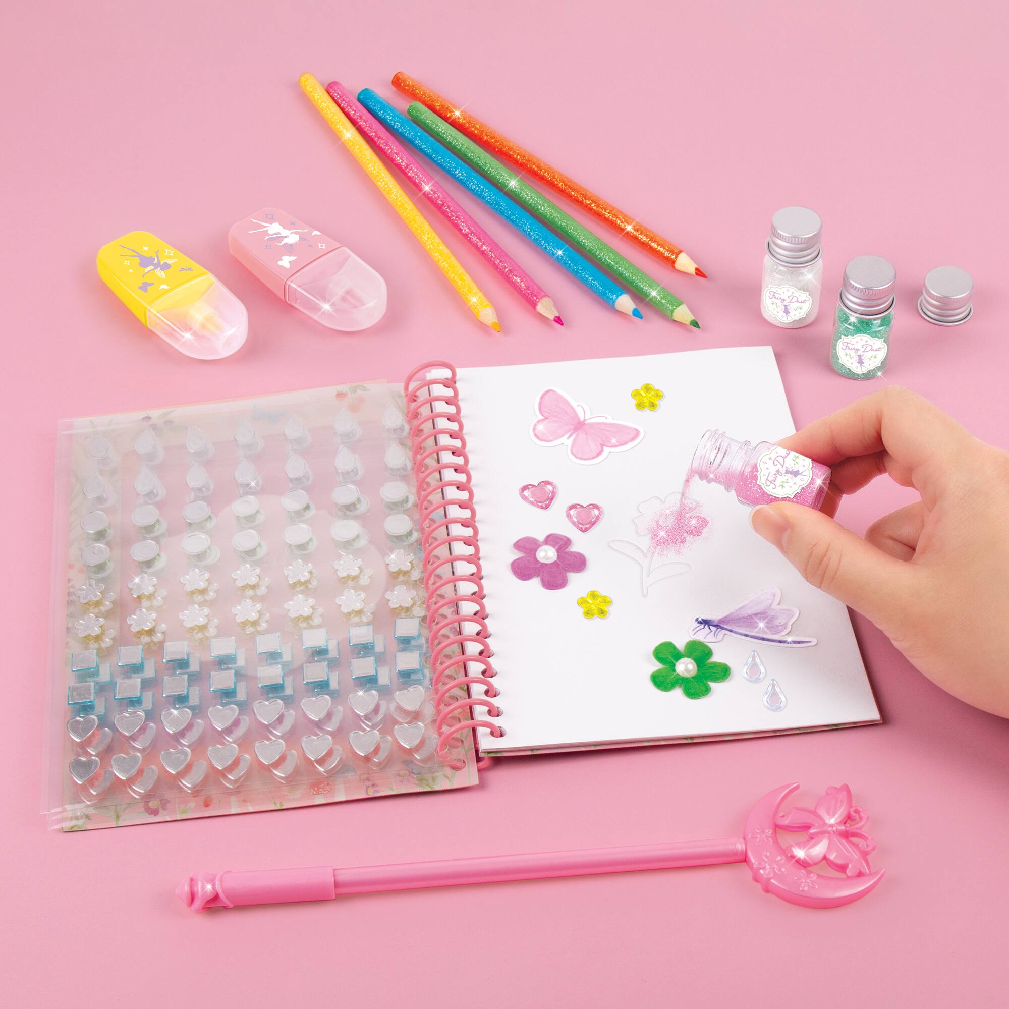 Alt View 11. Make It Real - 3C4G: Fairy Garden Novelty Sketching Set, 24 Pieces.