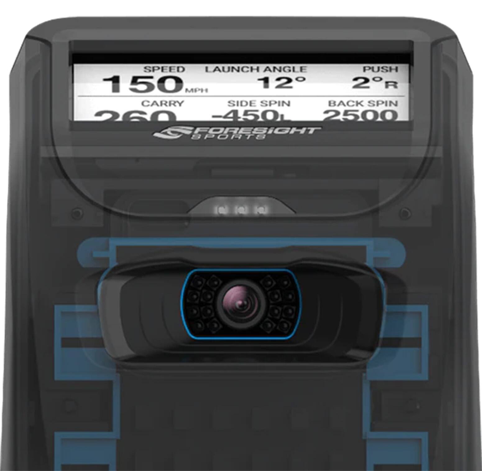 Alt View 16. Foresight Sports - Sim-In-A-Box Birdie - GC3 Launch Monitor & Simulator Bundle - Black.