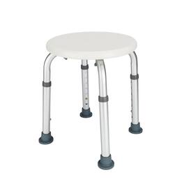 Winado - 7-Level Adjustable Bathtub Bench & Round Seat Shower Chair with Anti-Skid Feet, 300lbs Capacity, Tool-Free Installation - White