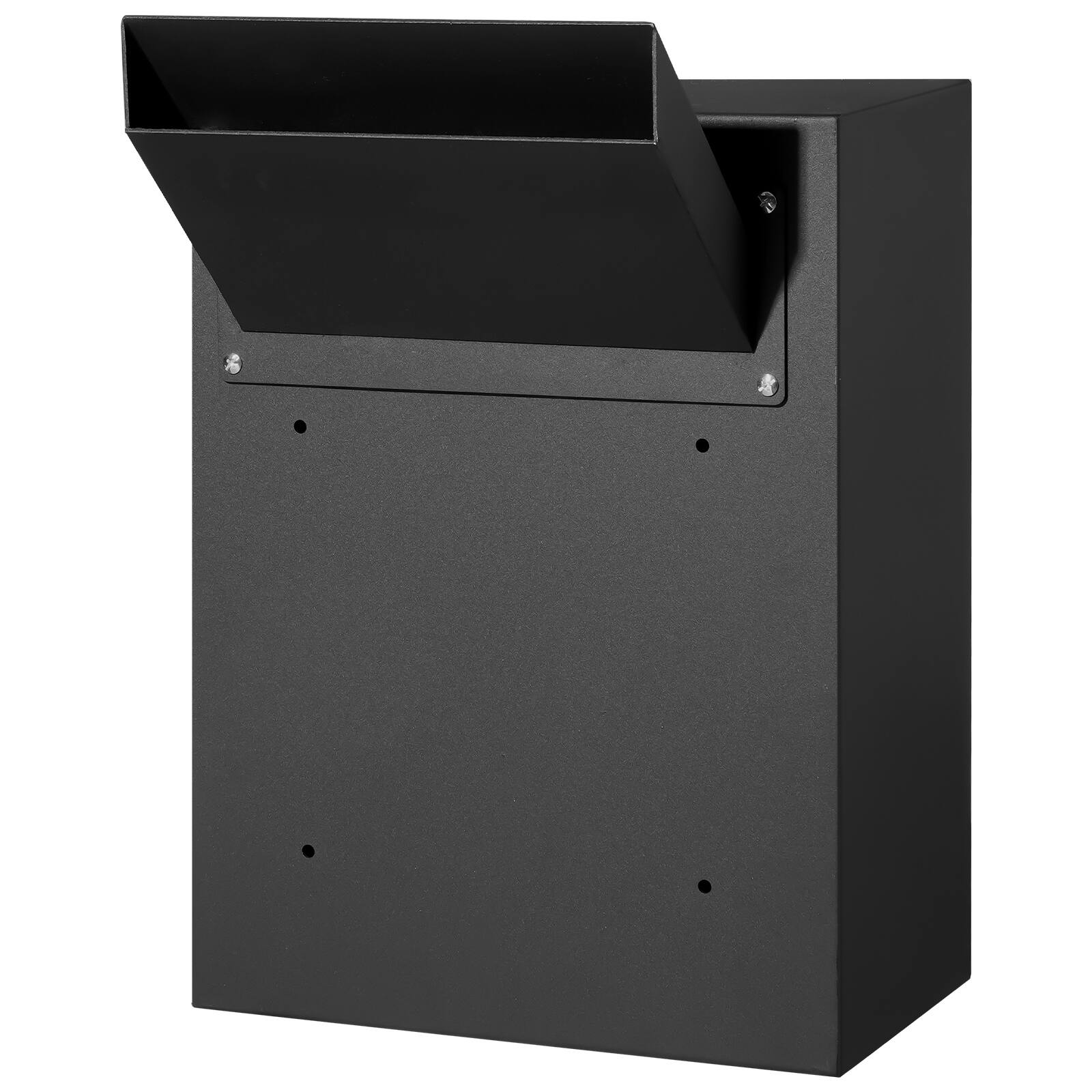 Alt View 5. VEVOR - Through The Wall Drop Box, Heavy Duty Steel Through the Wall Mailbox with 2.8-7.9" 13" Combination Lock - Black.